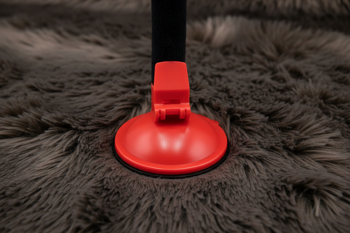 Cat Boxing Toy on Dark Fur - 3