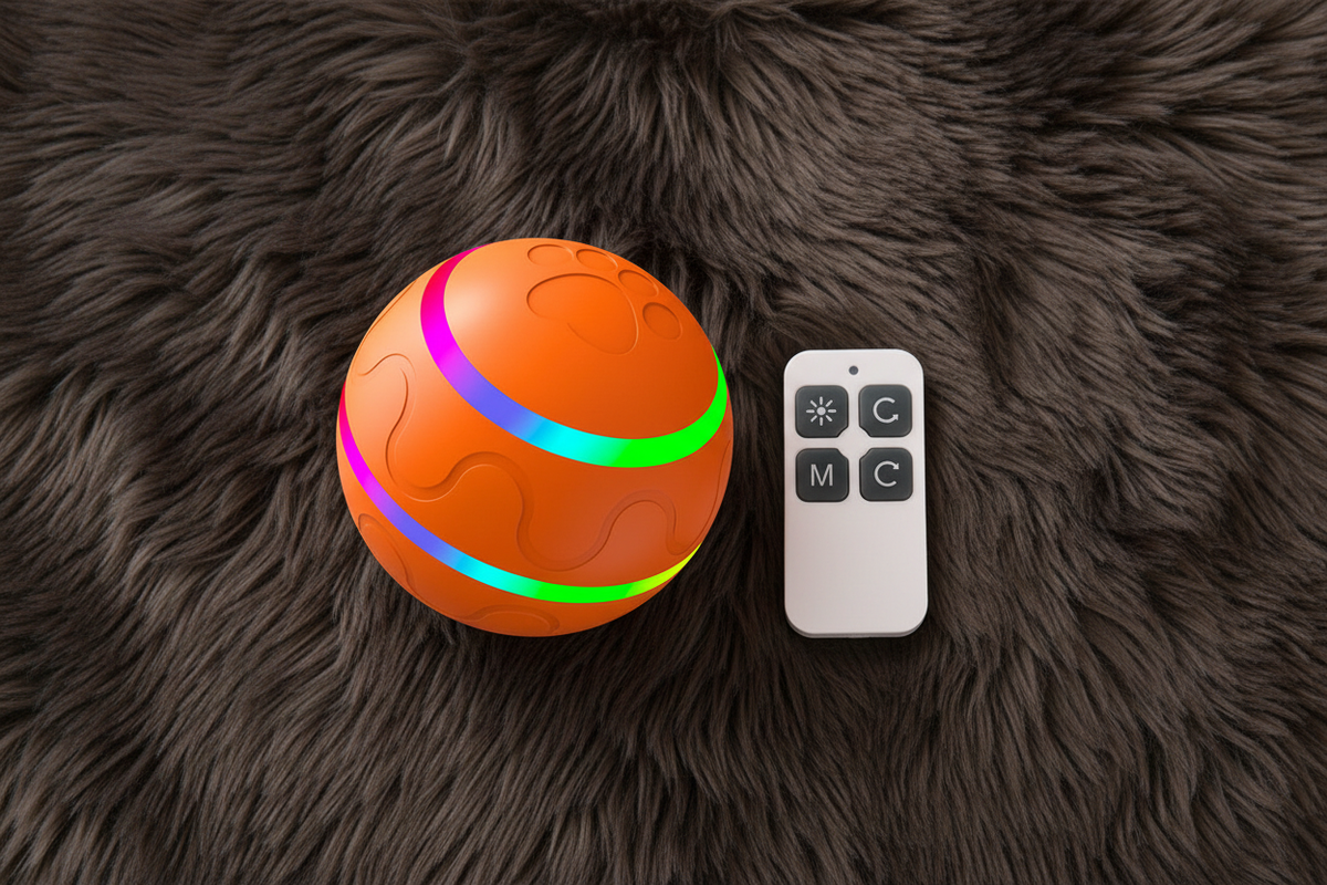 Orange ball with remote control