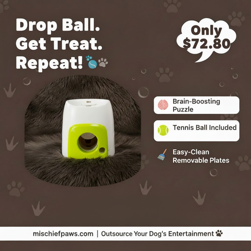 Dog Tennis Food Award Machine promotional banner