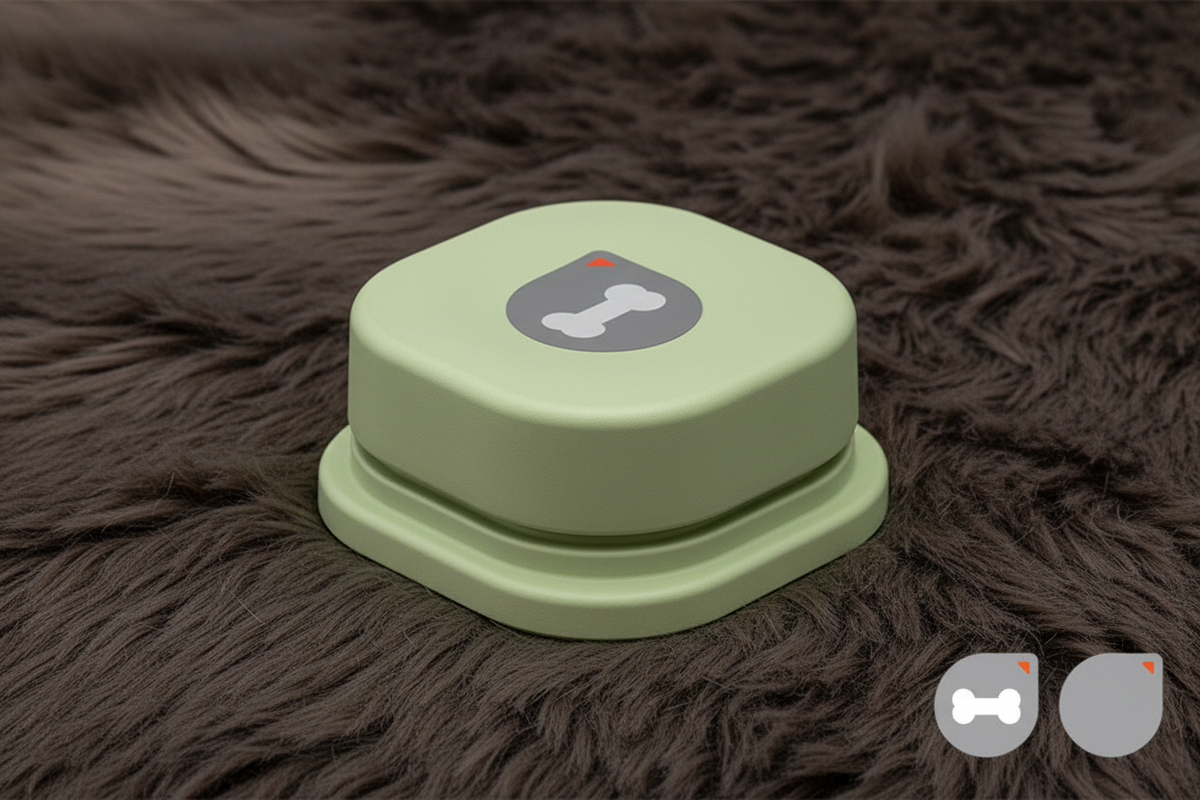 Sage green button solo hero shot