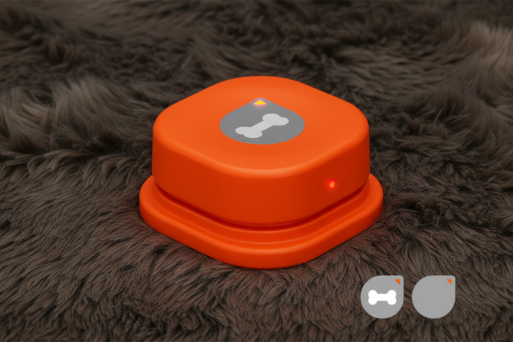 Orange button solo hero shot