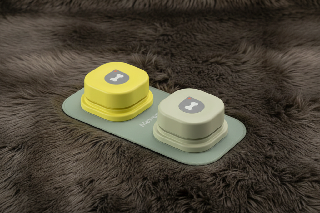 2-button cushion set yellow and sage gray