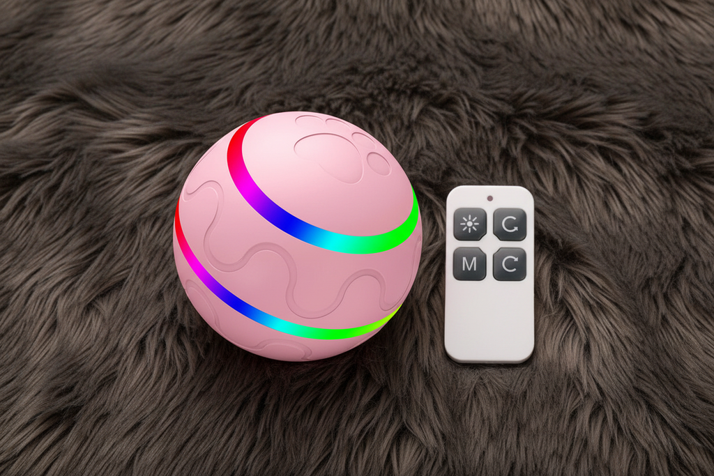Pink ball with remote control
