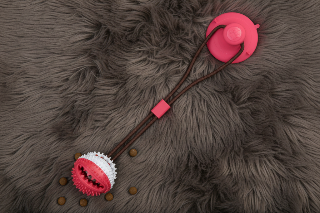 Pink and red full set flat lay